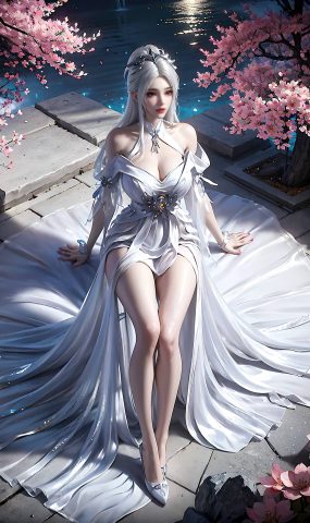 AI绘画 169 星辰变 白灵 精品美腿[18P]