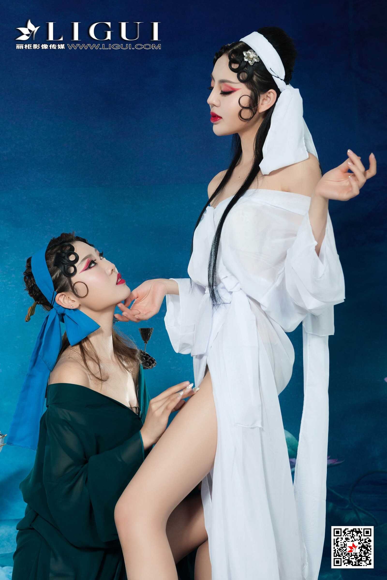 钟情&amp;凉儿《双生戏曲美人》 [丽柜Ligui] 写真集第5张