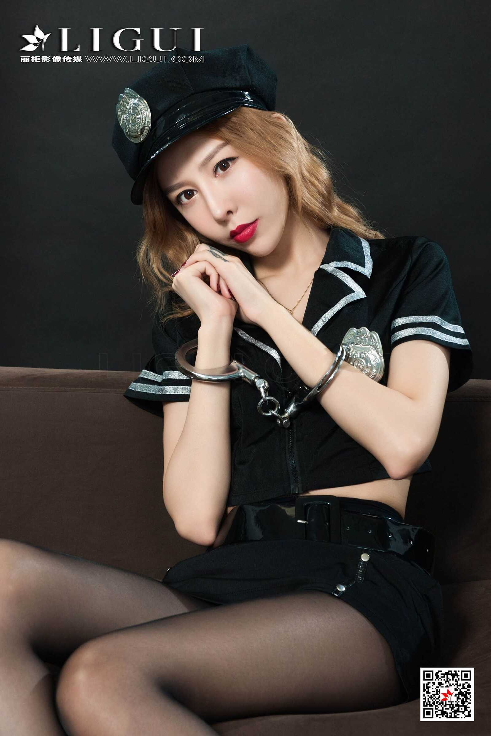 兔子《黑丝女警镣铐》 [丽柜LIGUI] 网络丽人 写真第1张