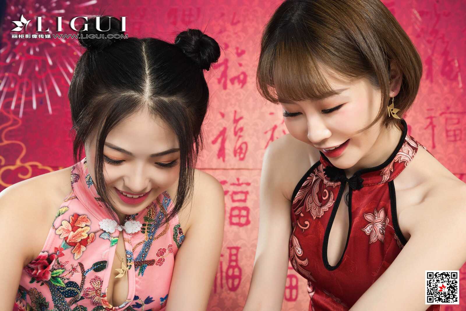 潘潘&amp;洋洋《姐妹花汤圆丝足》 [丽柜Ligui] 写真第7张