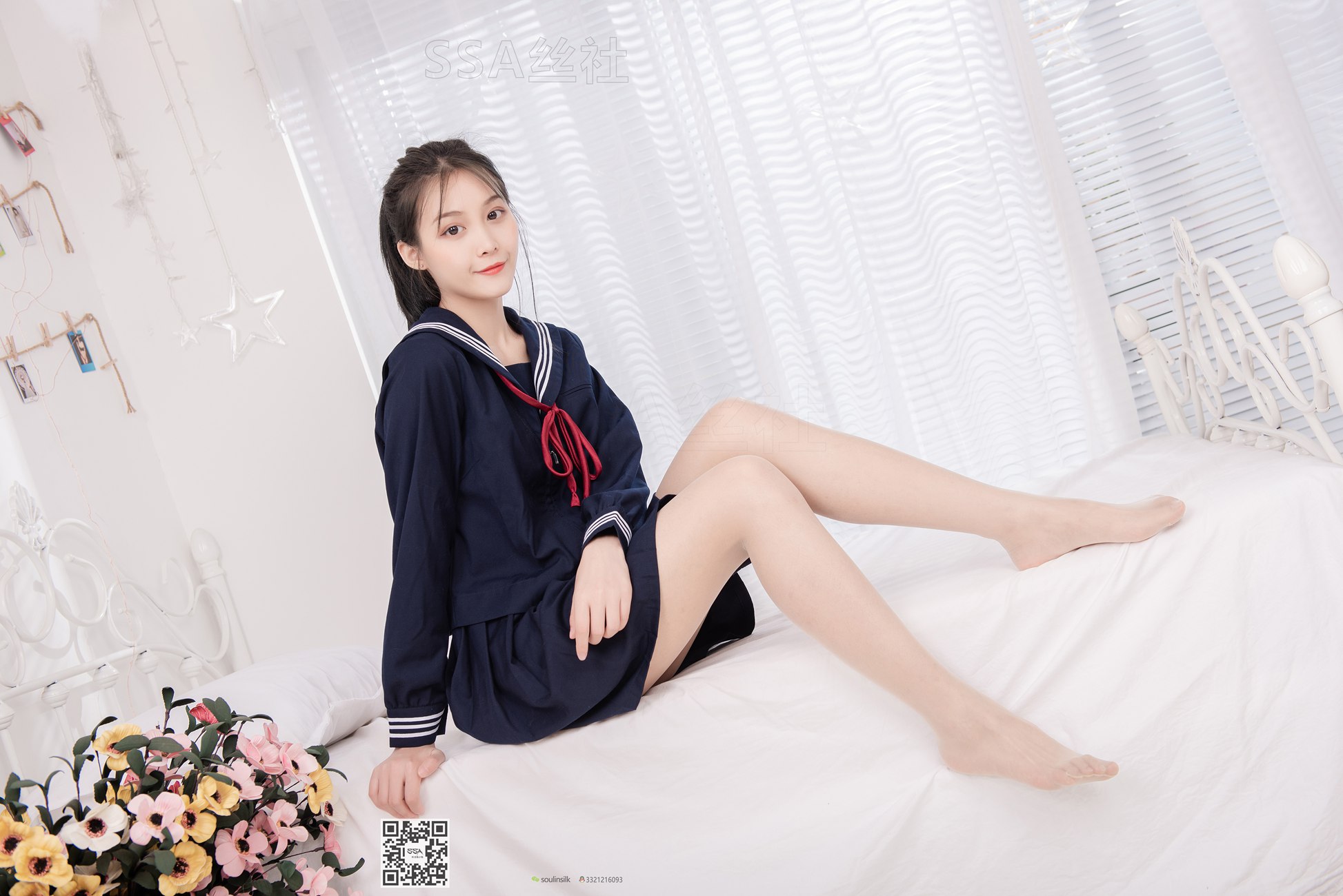 [SSA丝社]超清写真 NO.142 丽萍 JK至服的穿搭示范[133P]第1张