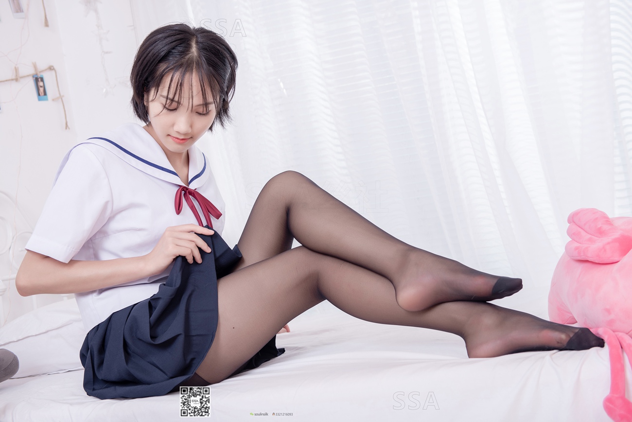 [SSA丝社]超清写真 NO.169 小佩 JK至服黑丝[148P]第22张