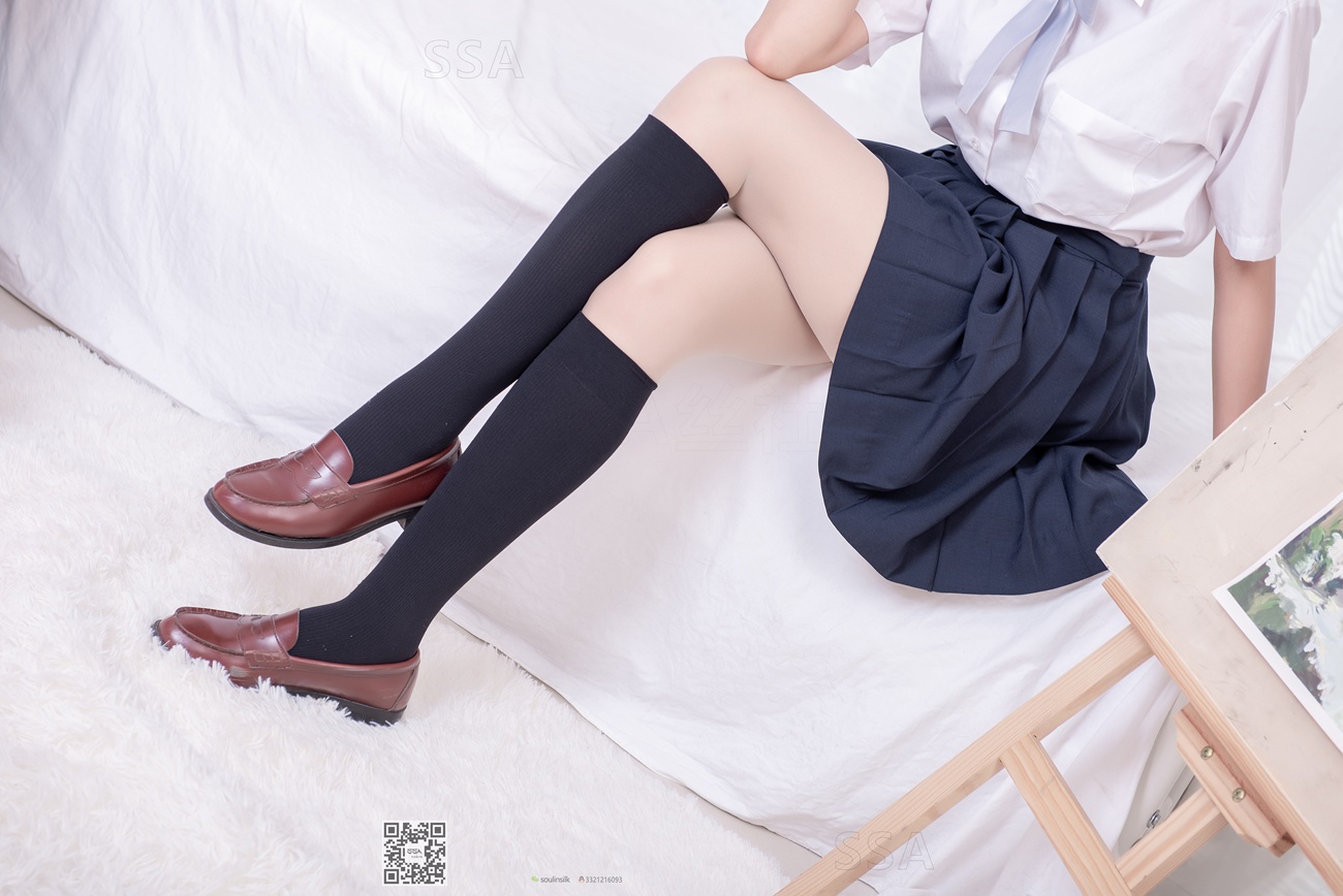 [SSA丝社]超清写真 NO.181 小佩 酒窝少女JK至服肉丝黑袜穿搭示范[135P]第26张