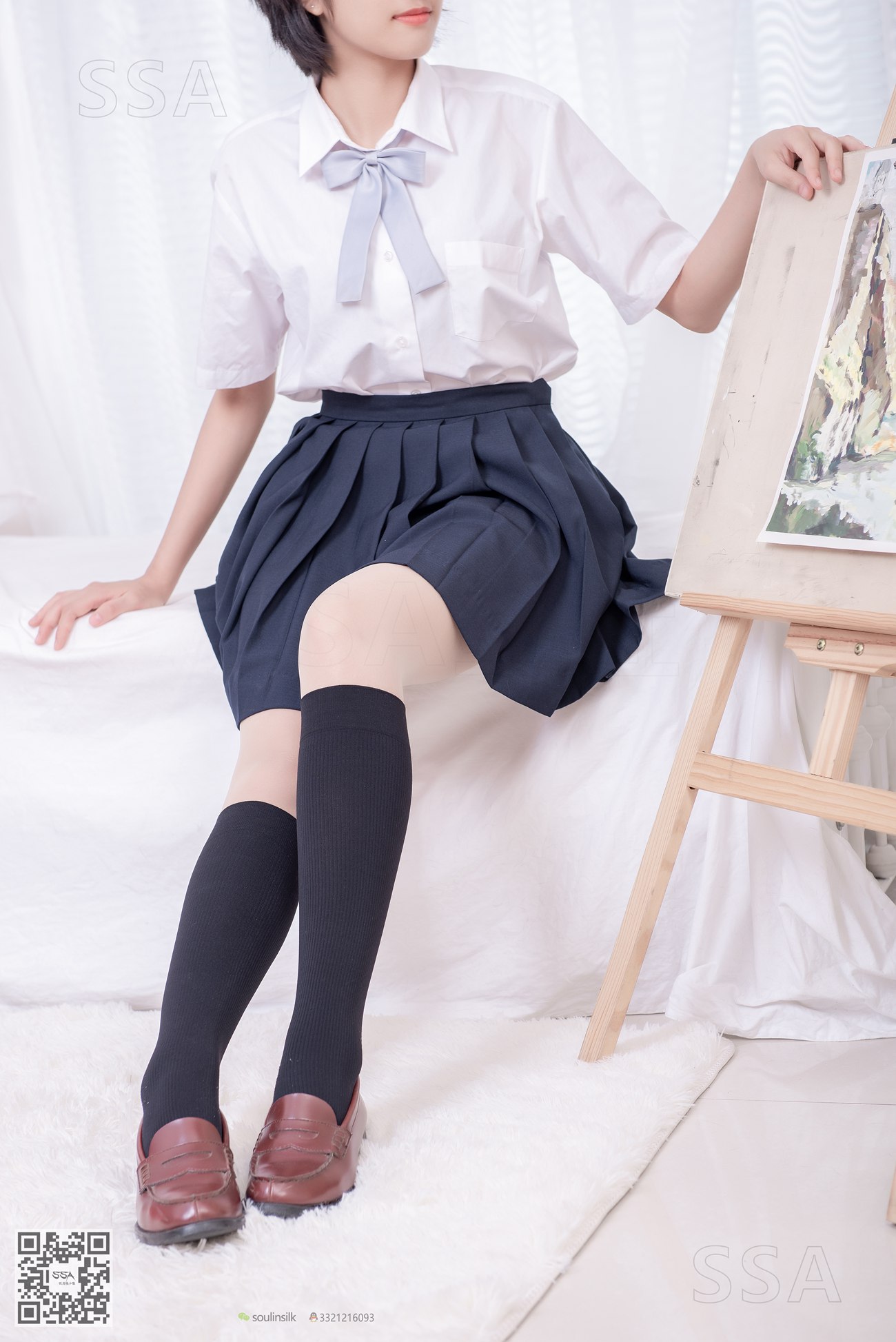 [SSA丝社]超清写真 NO.181 小佩 酒窝少女JK至服肉丝黑袜穿搭示范[135P]第27张