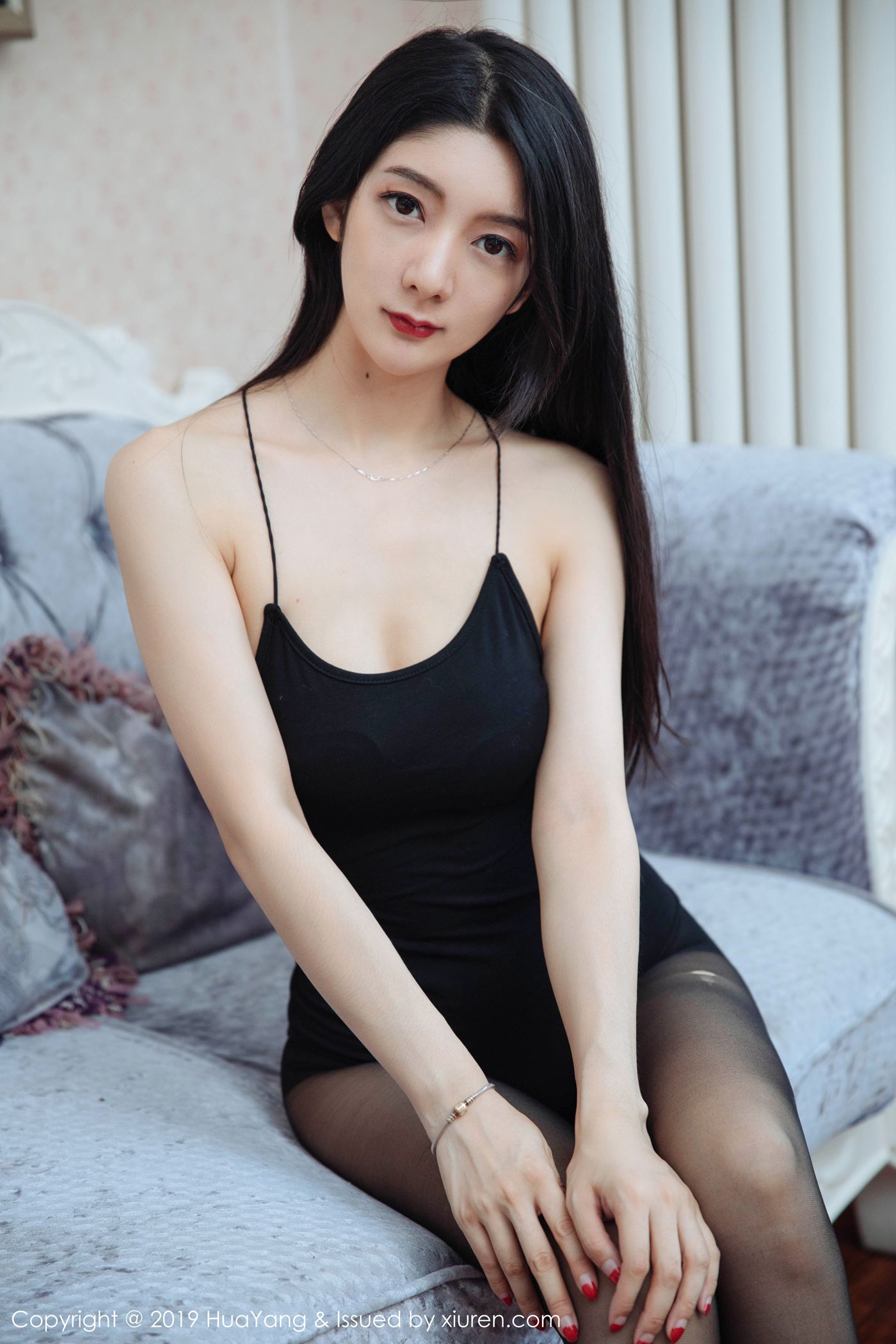 [HuaYang花漾show]HYG20190506VOL0137 2019.05.06 VOL.137 黑丝妩媚 Angela喜欢猫[47+1P]第8张