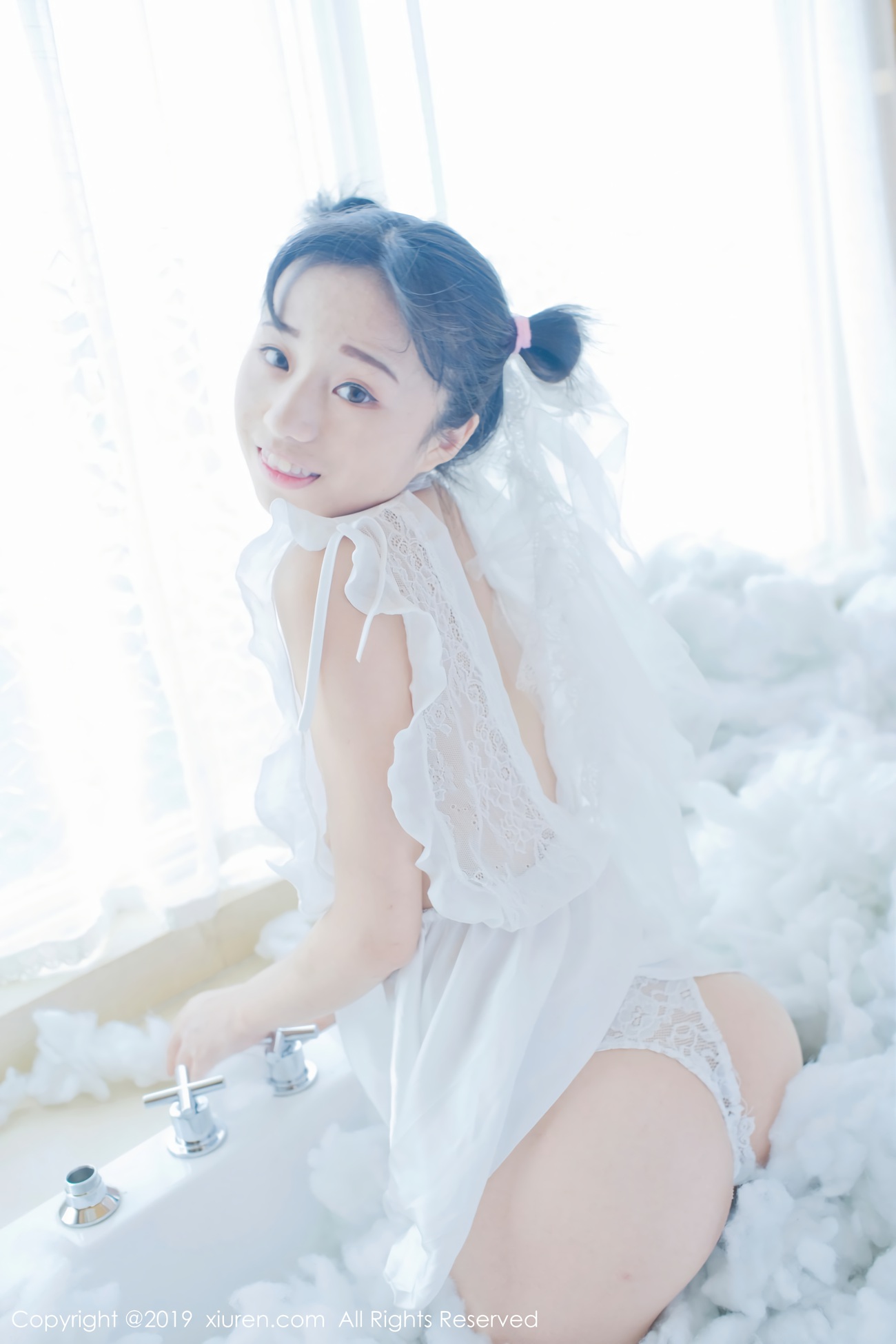 [Xiuren绣人网]XR20190116N01313 2019.01.16 NO.1313 蕾SI小新娘+日系蓝色体操服 仓井优香[45+1P]第1张