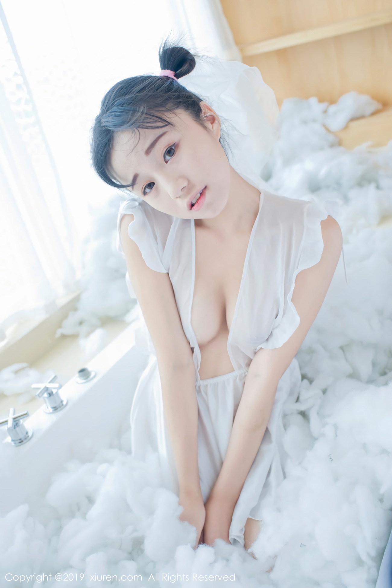 [Xiuren绣人网]XR20190116N01313 2019.01.16 NO.1313 蕾SI小新娘+日系蓝色体操服 仓井优香[45+1P]第7张