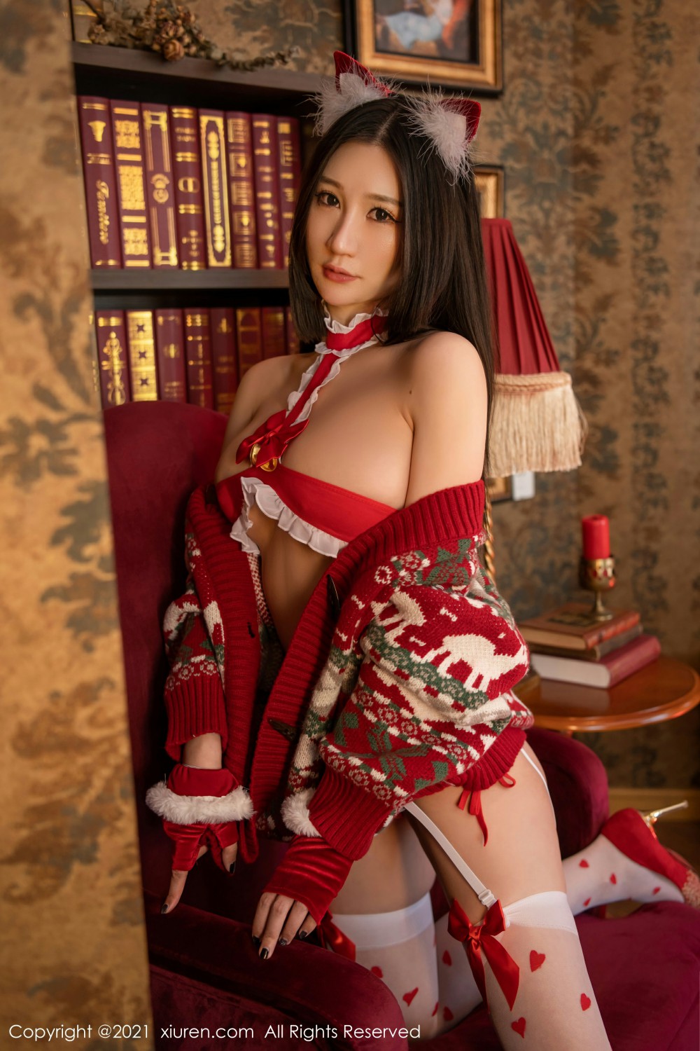[XiuRen秀人网] 2021.12.10 No.4323 顾乔楠Cora 圣诞奖品第5张