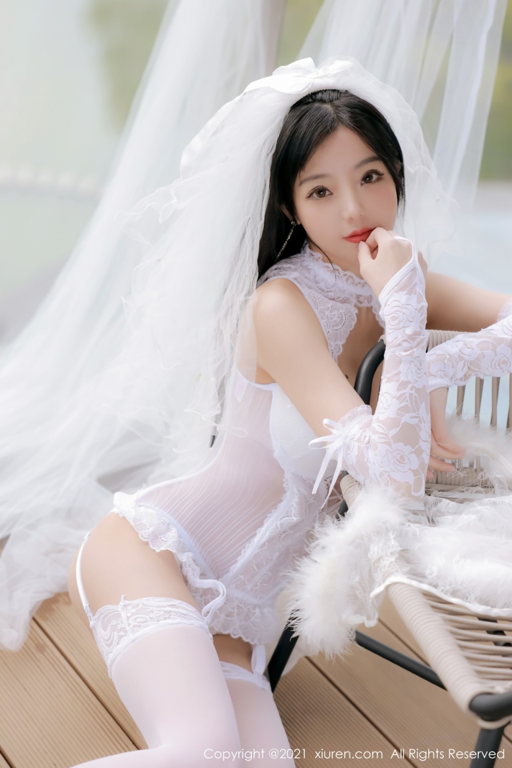 [XiuRen秀人网] 2021.12.15 No.4339 佘贝拉bella 性感婚纱第6张