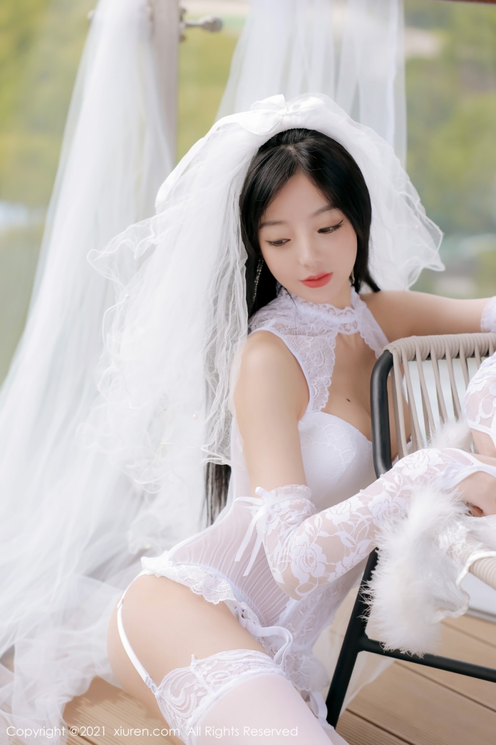 [XiuRen秀人网] 2021.12.15 No.4339 佘贝拉bella 性感婚纱第6张