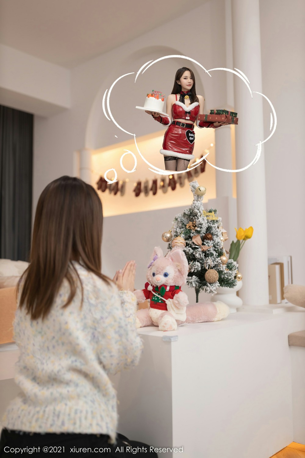 [XiuRen秀人网] 2021.12.24 No.4383 鱼子酱Fish 圣诞节写真第2张