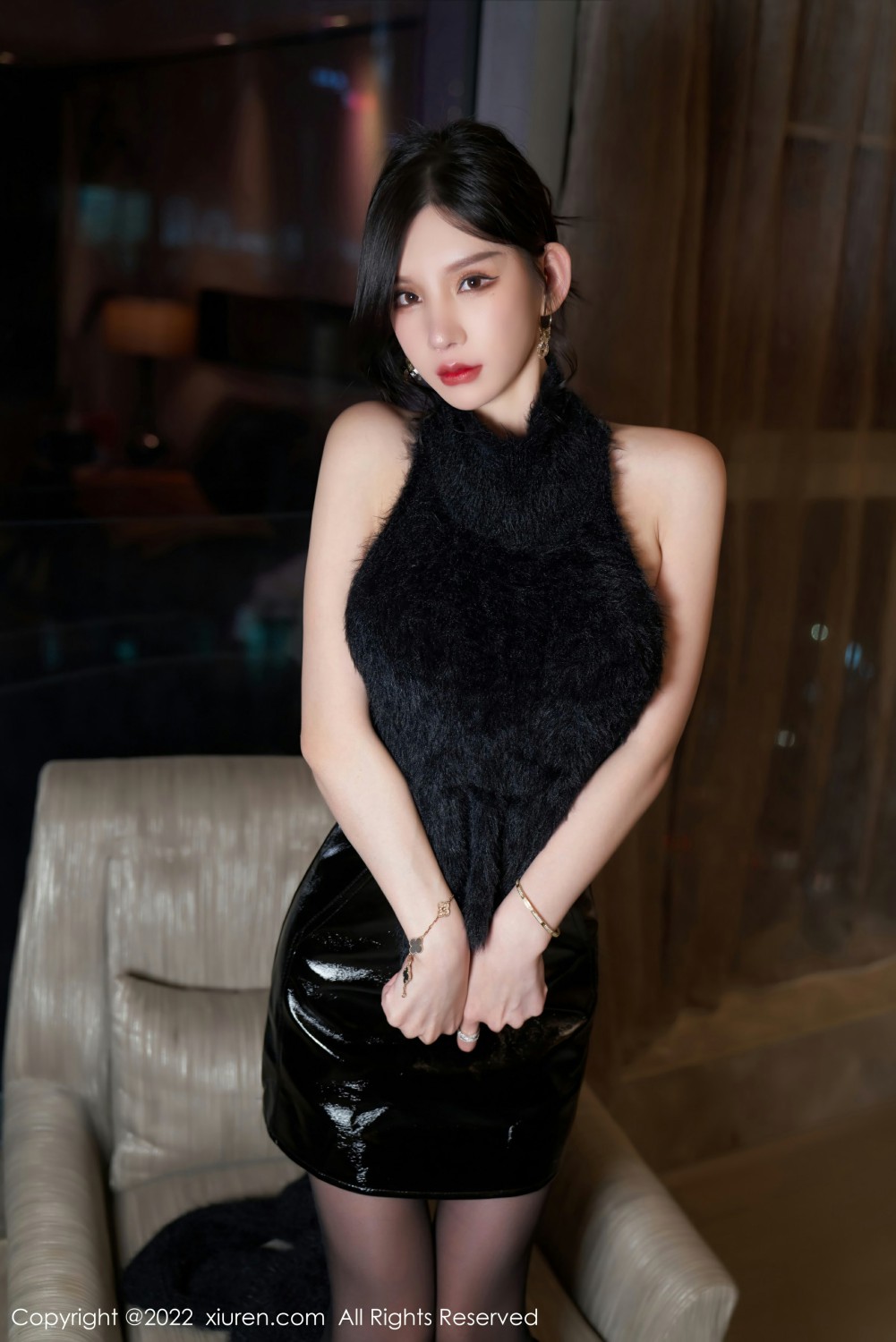 [XiuRen秀人网] 2022.01.07 No.4437 周于希Sally 诱人黑丝第7张