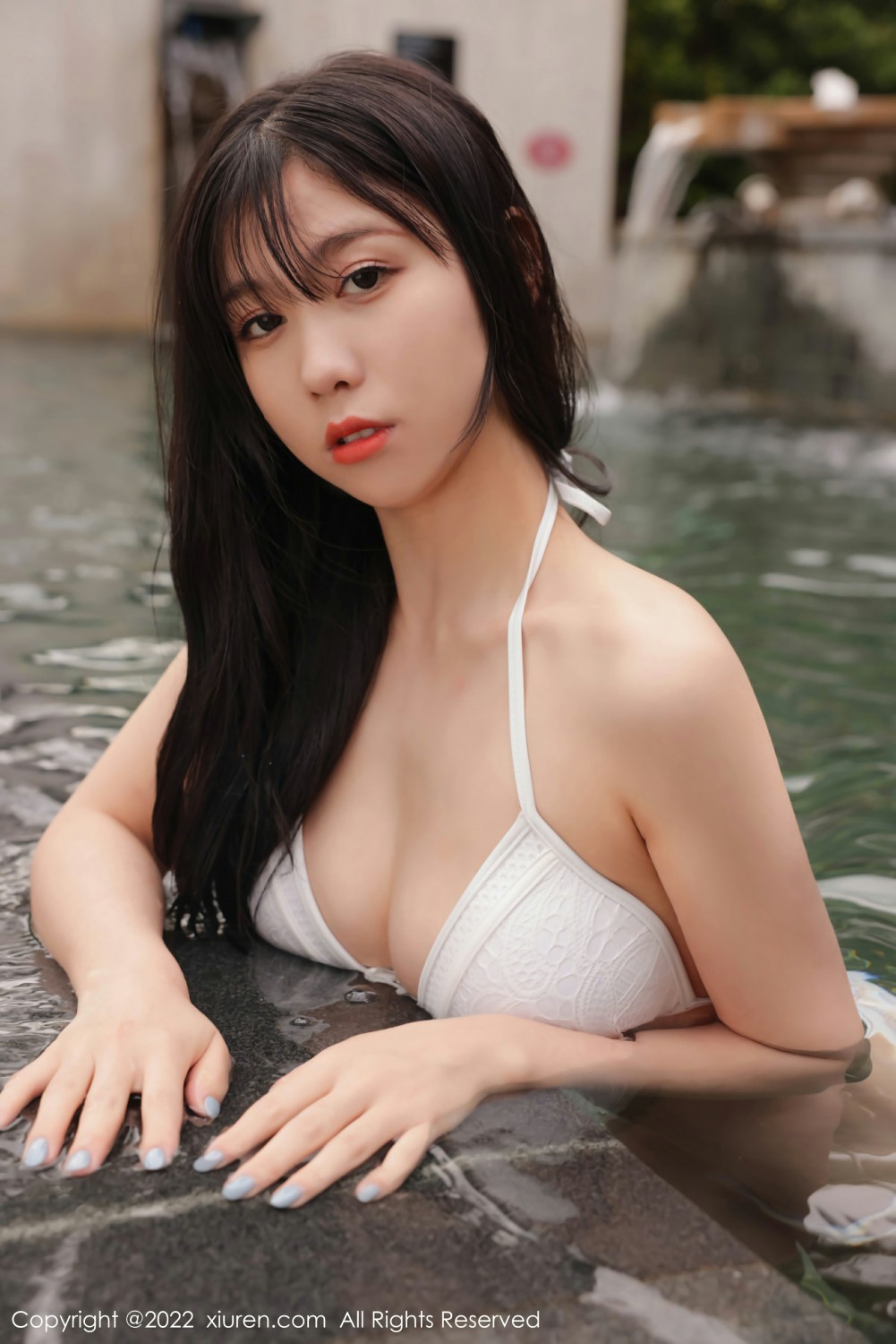 [XiuRen秀人网] 2022.01.10 No.4442 李雅柔182CM 泳池写真第7张