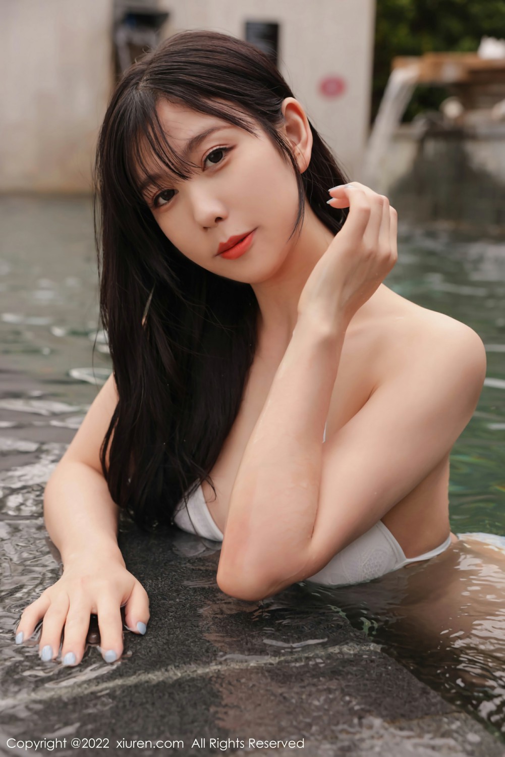 [XiuRen秀人网] 2022.01.10 No.4442 李雅柔182CM 泳池写真第7张