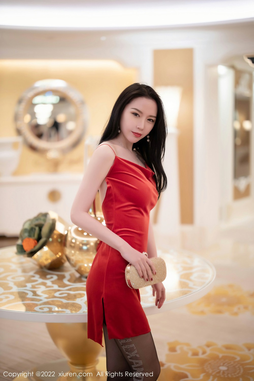 [XiuRen秀人网] 2022.01.10 No.4443 梦心玥 诱人黑丝第1张