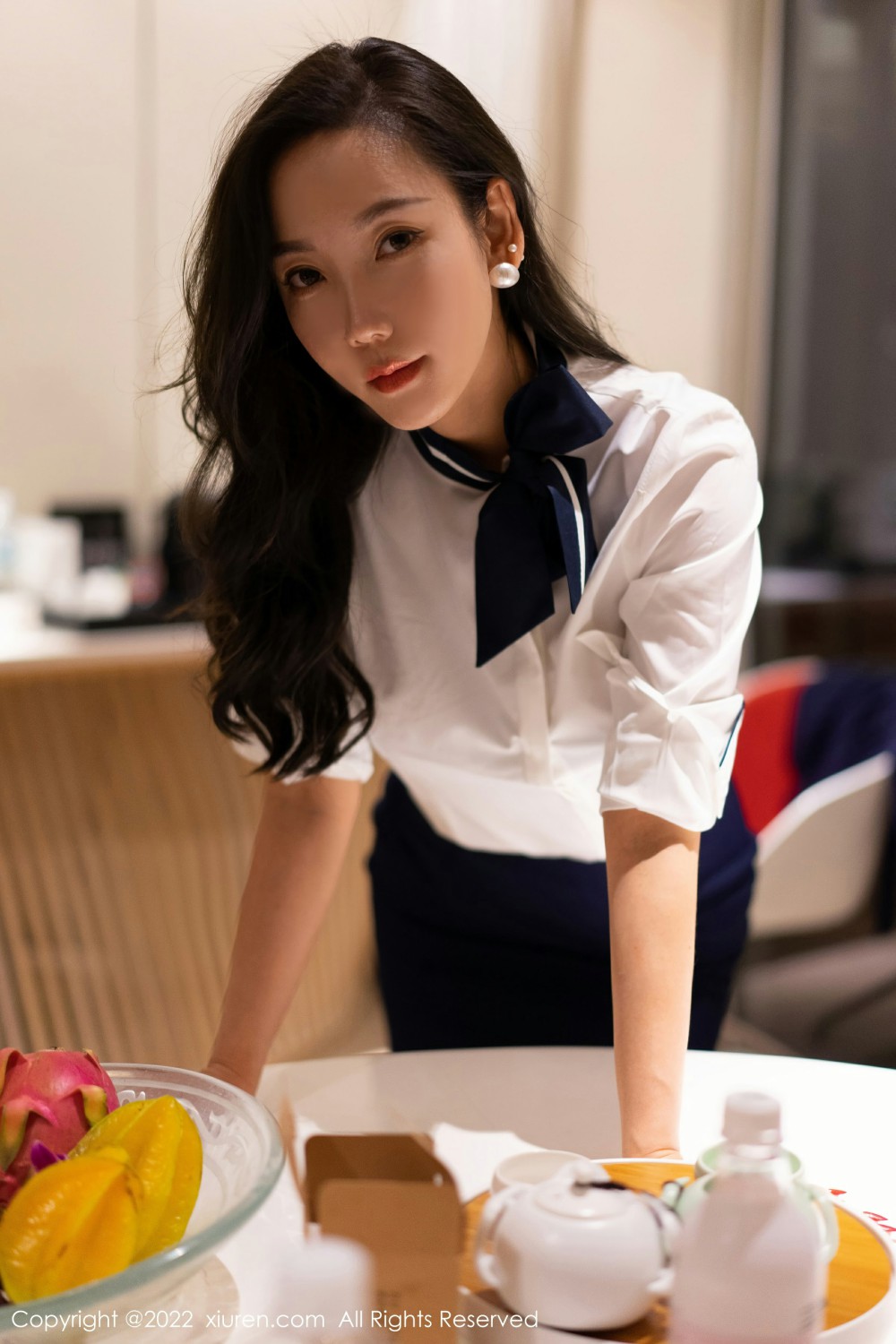 [XiuRen秀人网] 2022.01.18 No.4478 艾静香 性感制服第4张