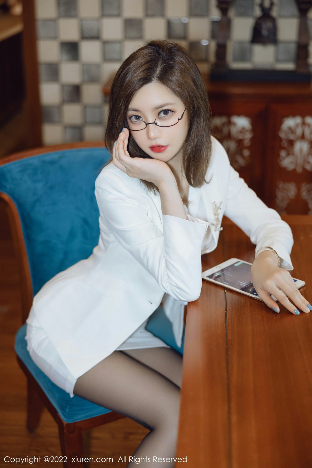 [XiuRen秀人网] 2022.01.30 No.4544 绮里嘉ula 诱人黑丝第7张