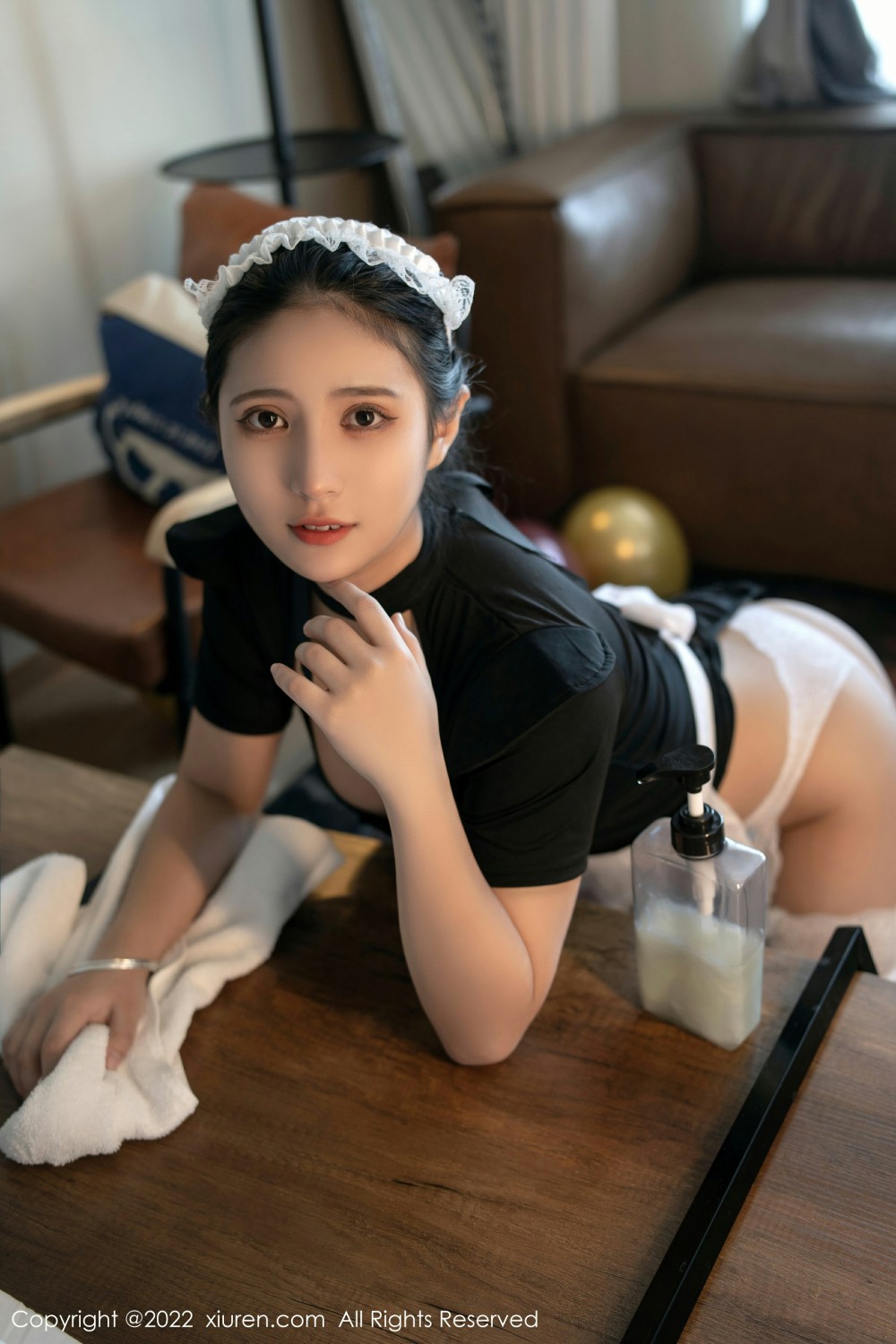 [XiuRen秀人网] 2022.02.08 No.4554 久久Aimee 小女仆第4张