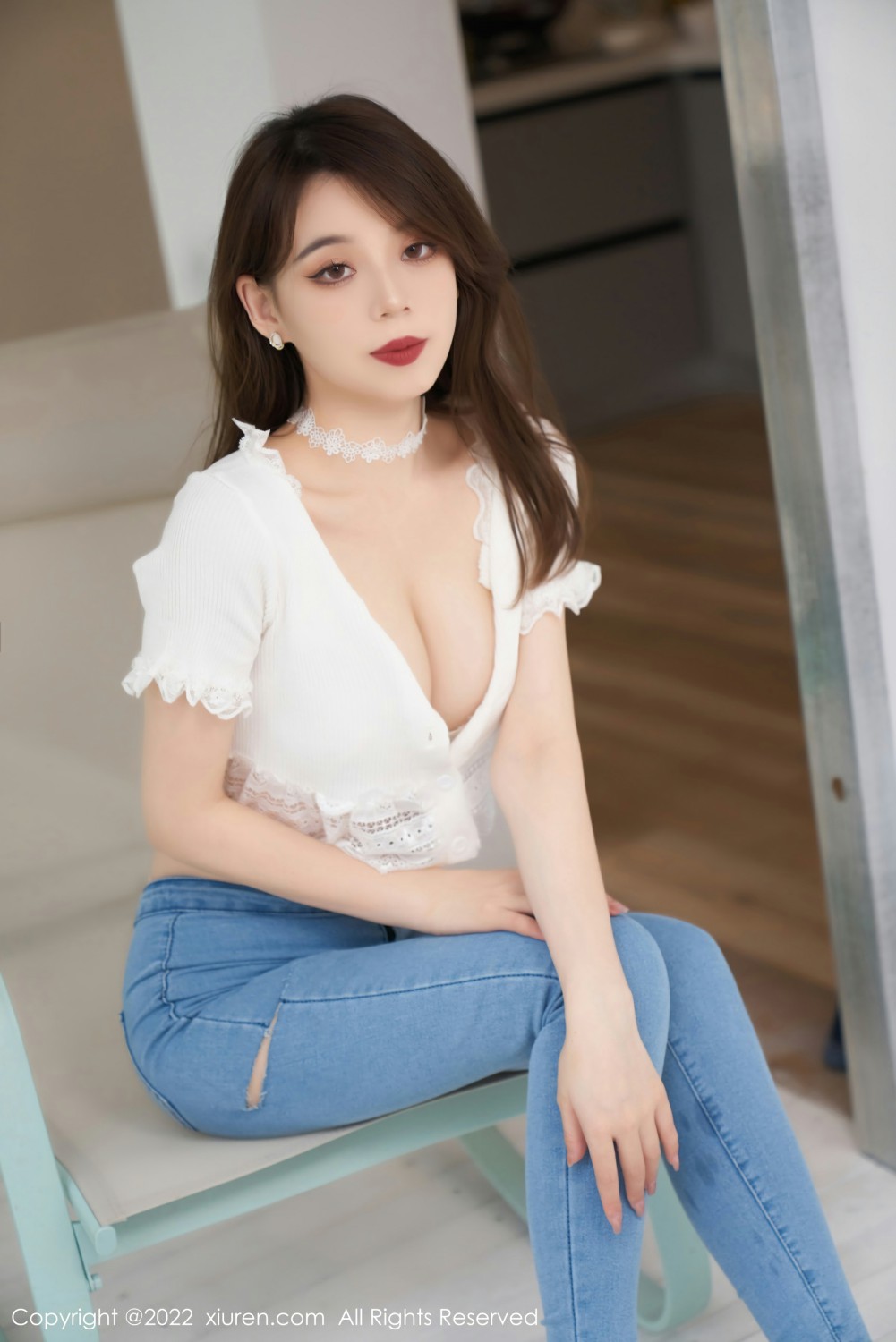 [XiuRen秀人网] 2022.02.24 No.4633 言沫 性感牛仔裤第5张