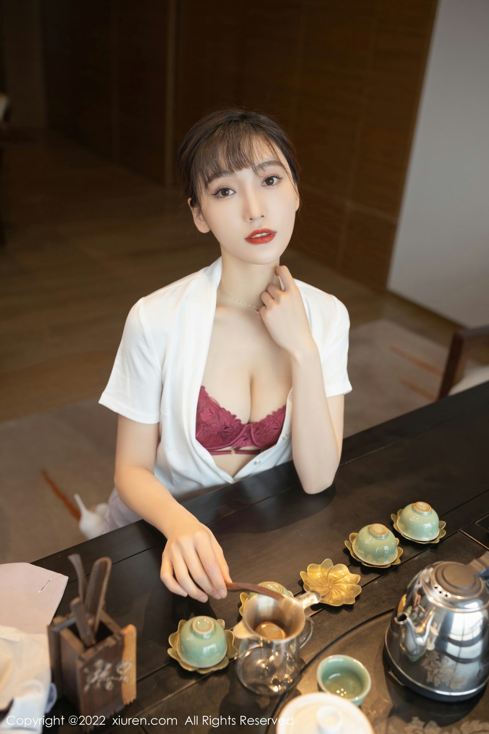 [XiuRen秀人网] 2022.03.09 No.4694 陆萱萱 性感茶艺师第5张