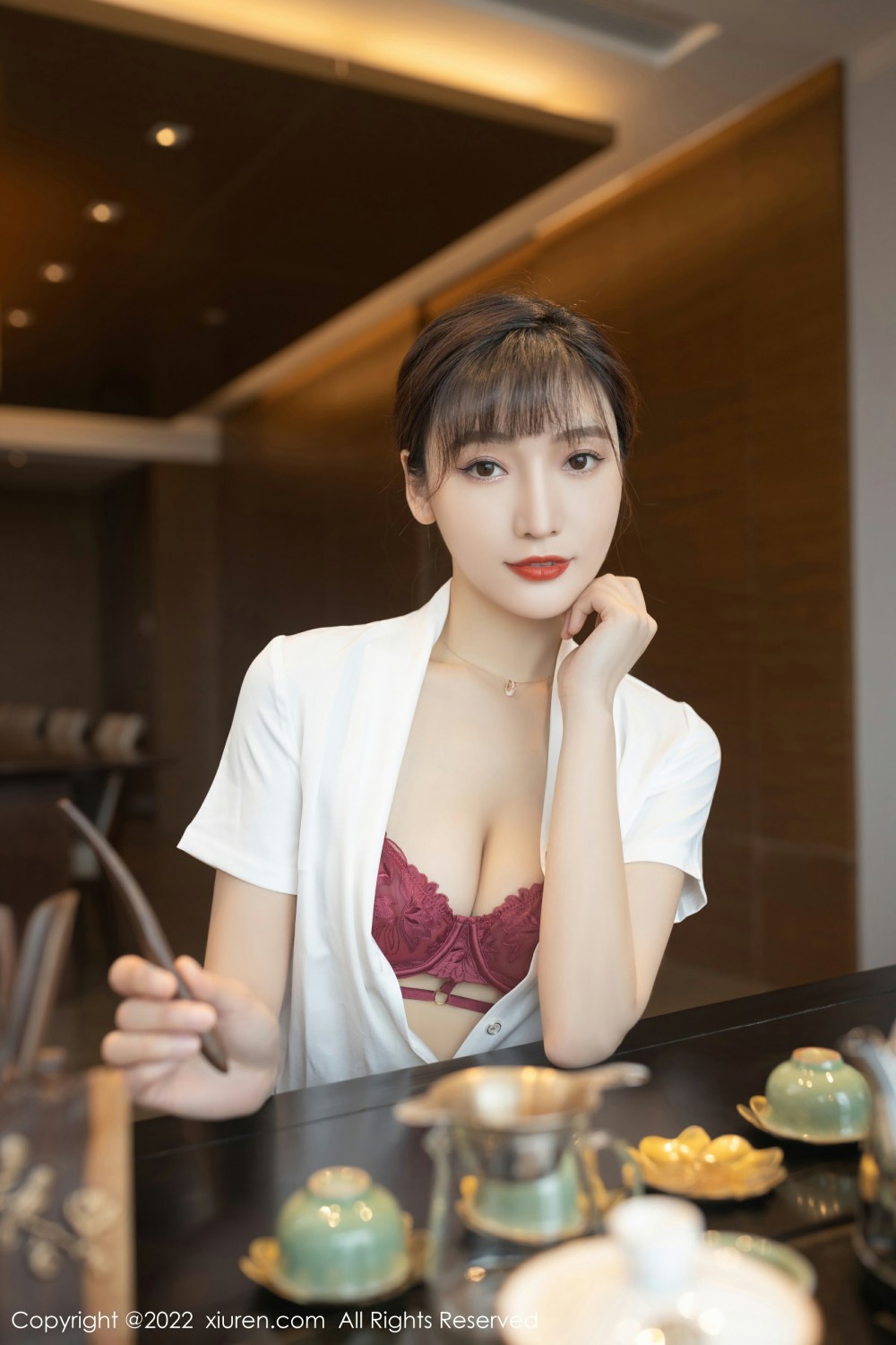 [XiuRen秀人网] 2022.03.09 No.4694 陆萱萱 性感茶艺师第6张