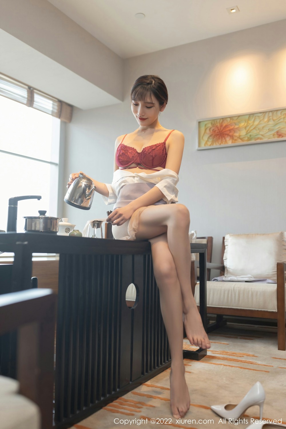 [XiuRen秀人网] 2022.03.09 No.4694 陆萱萱 性感茶艺师第8张