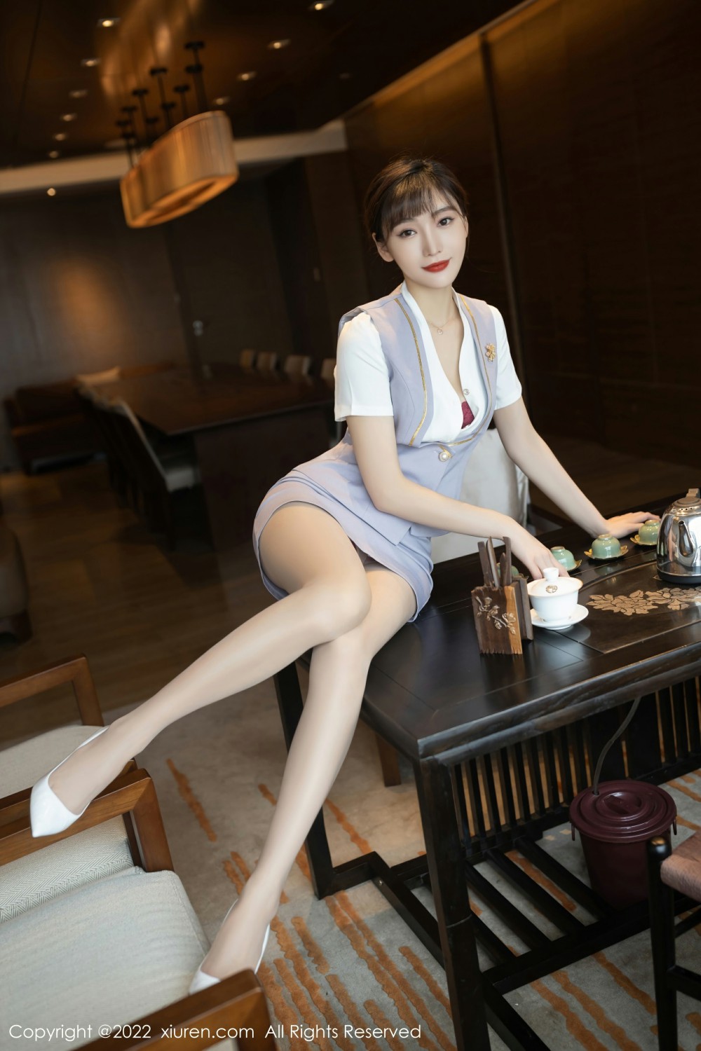 [XiuRen秀人网] 2022.03.09 No.4694 陆萱萱 性感茶艺师第2张