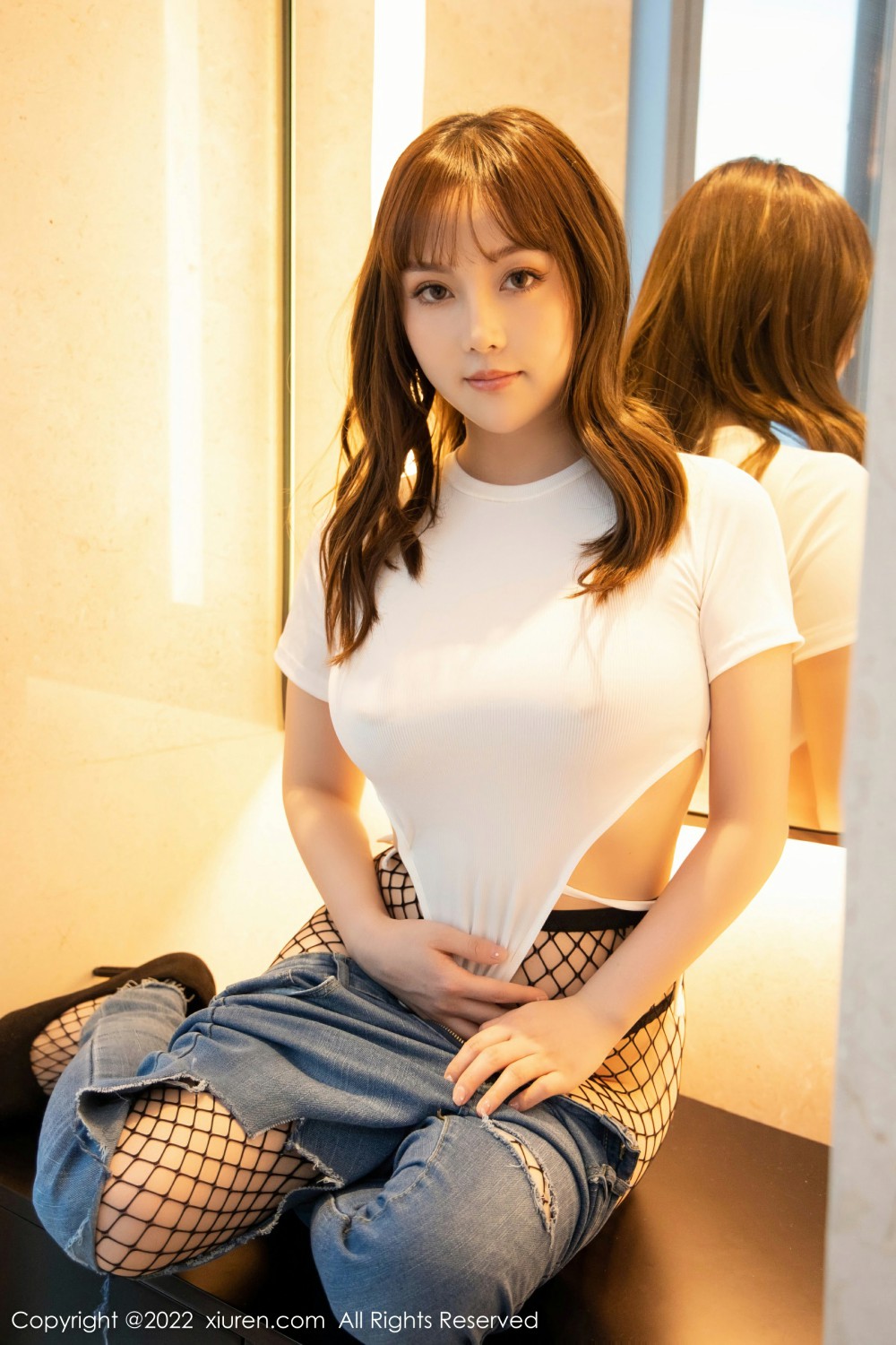 [XiuRen秀人网] 2022.03.17 No.4729 豆瓣酱 性感牛仔裤第7张
