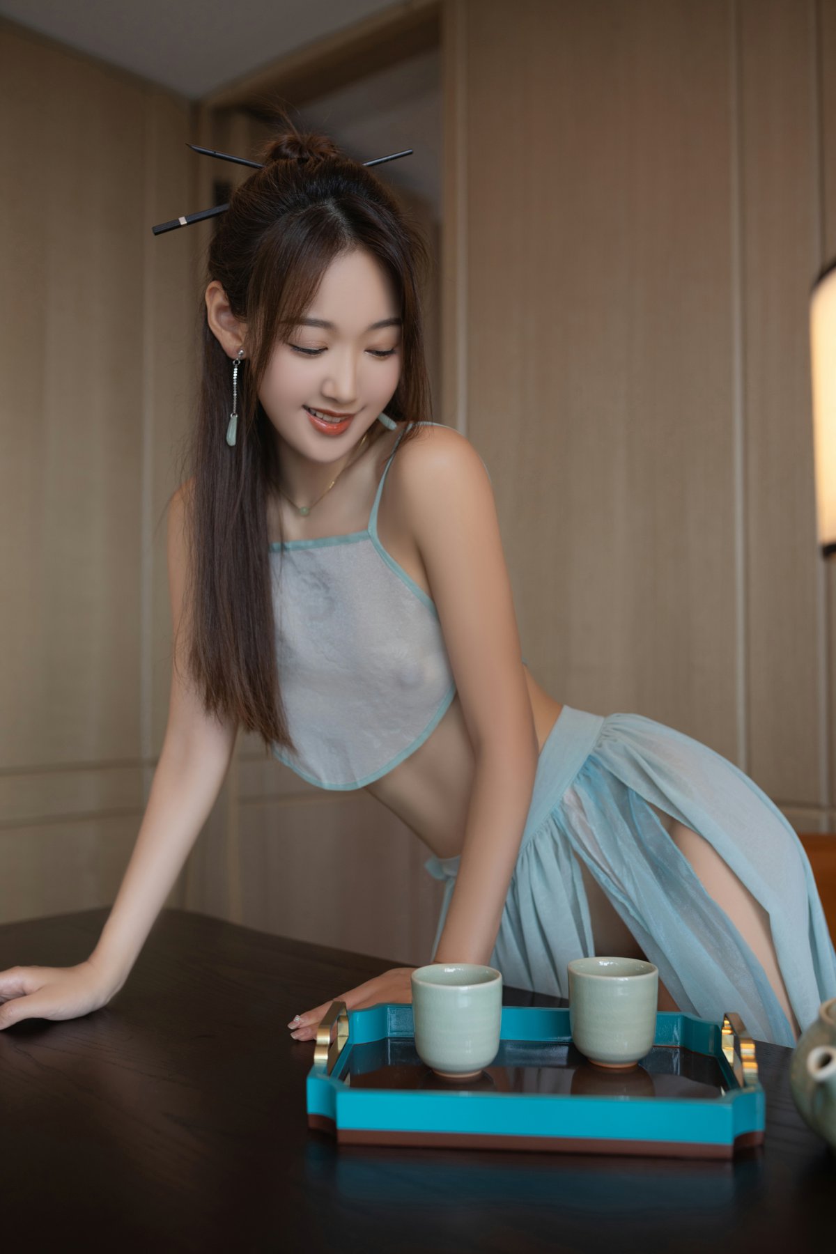 秀人网极品嫩模唐安琪性感古装写真第9张