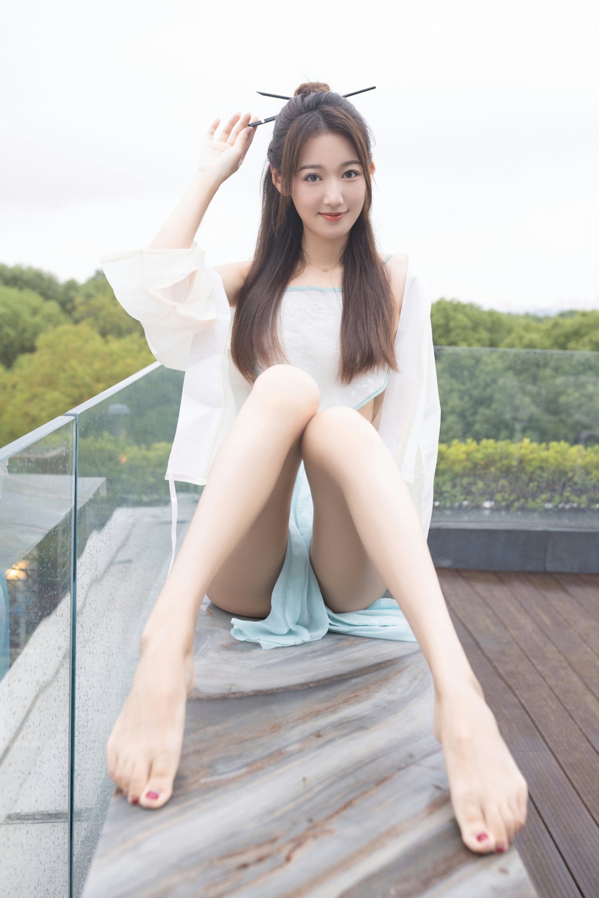 秀人网极品嫩模唐安琪性感古装写真第2张