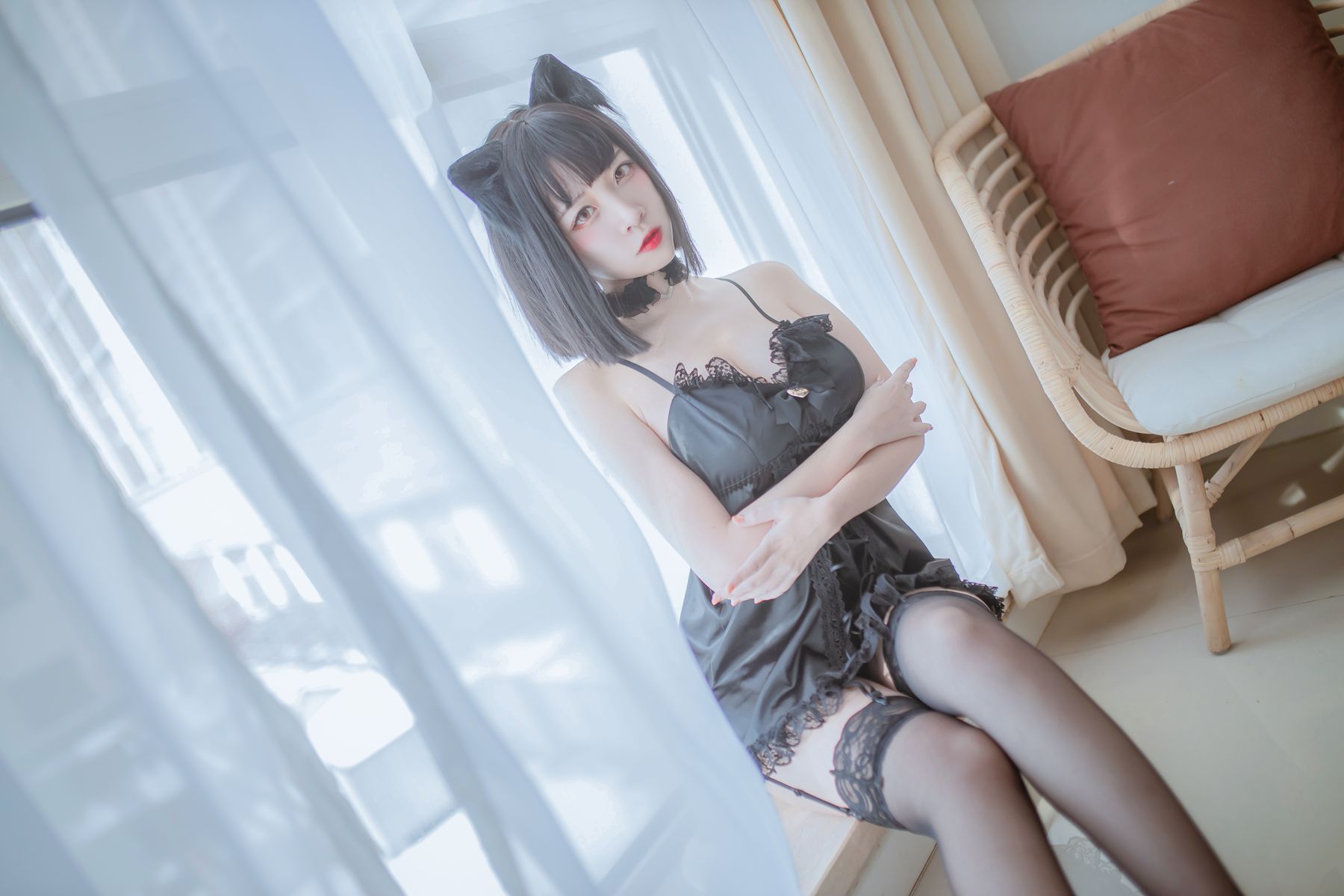 微博人气Coser@日奈娇 私房双丝双人兽耳 在现浏览第1张