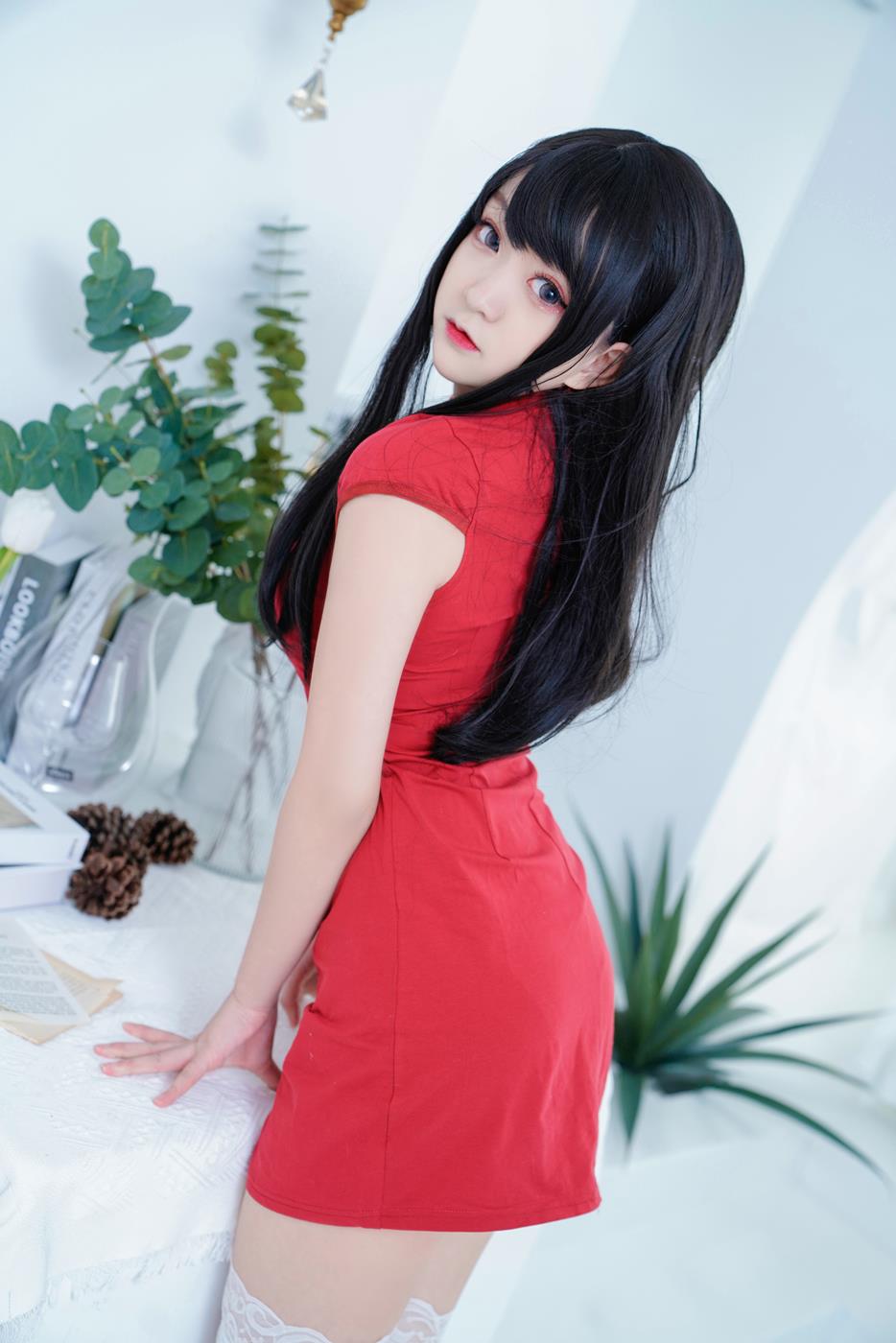 网紅Coser@-桃夭葵 红旗袍 [41P]第1张