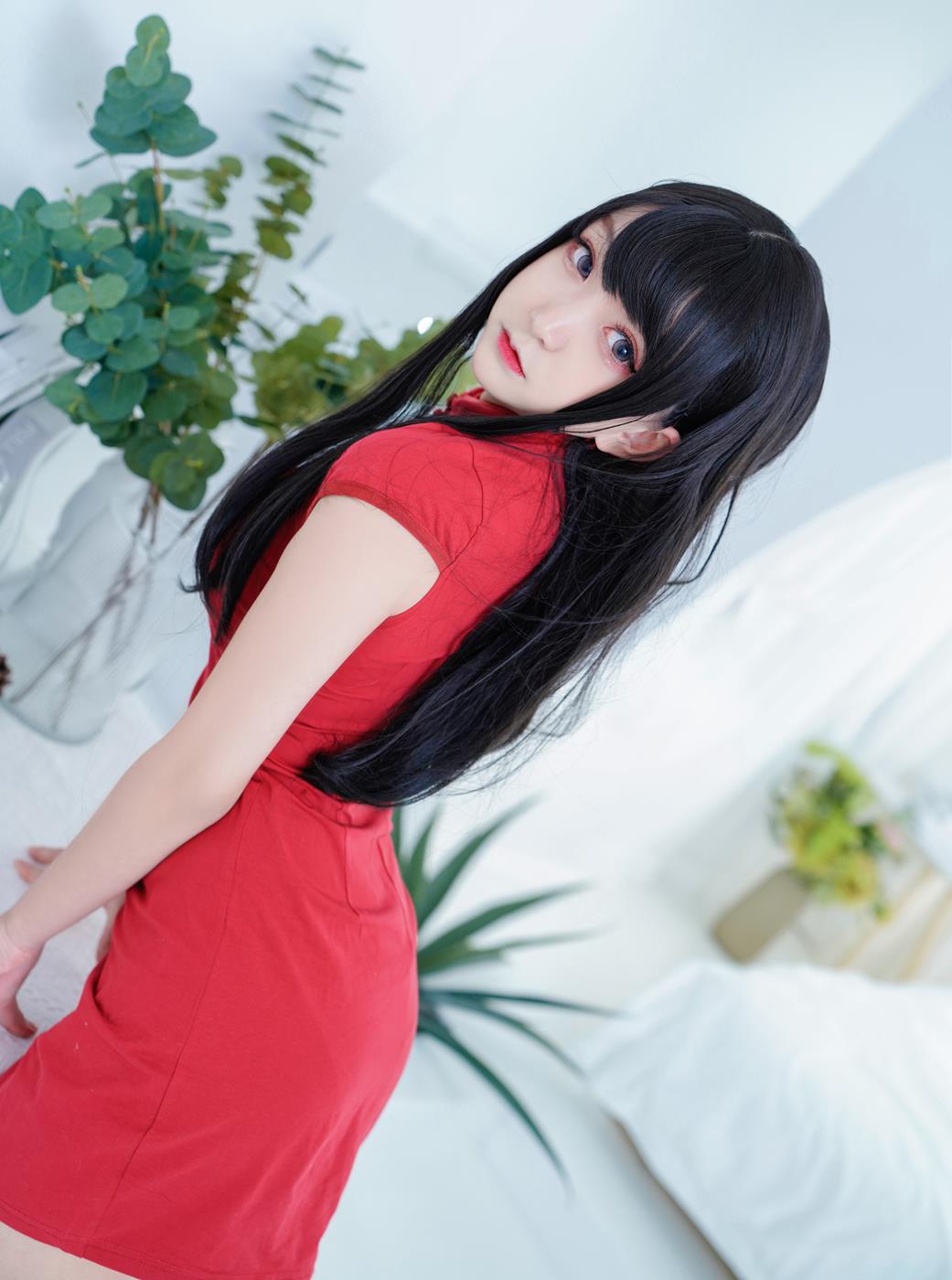 网紅Coser@-桃夭葵 红旗袍 [41P]第2张