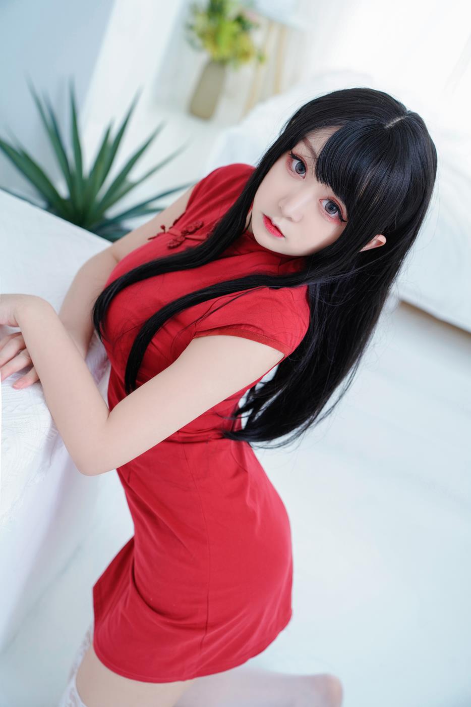 网紅Coser@-桃夭葵 红旗袍 [41P]第6张