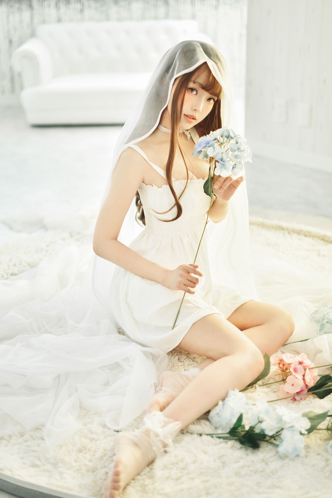 台湾Coser@ElyEE子 White Dress [22P]第2张