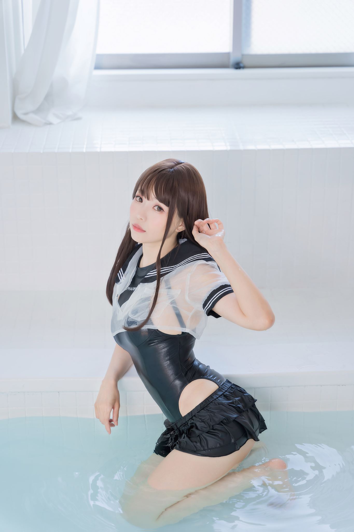 台湾Coser@ElyEE子 競泳水手服 [73P]第4张