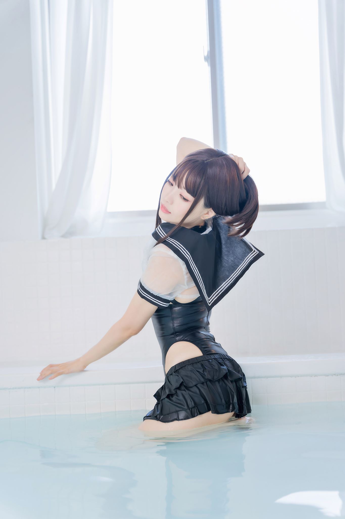 台湾Coser@ElyEE子 競泳水手服 [73P]第4张