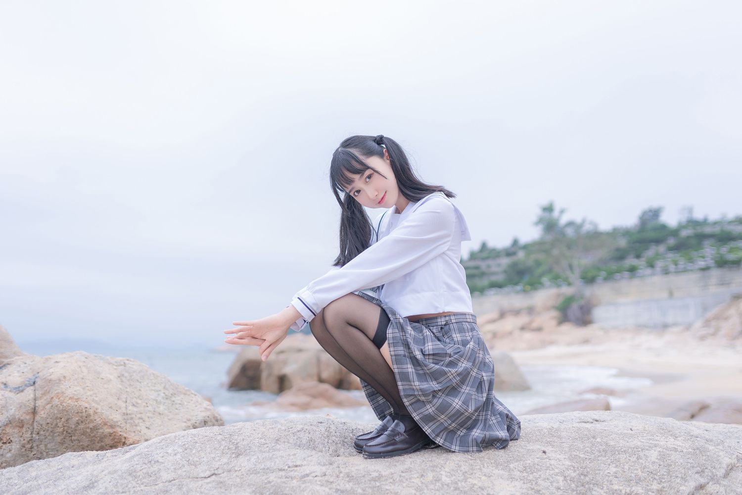 网荭Coser@木绵绵OwO 海边JK 在现浏览第8张