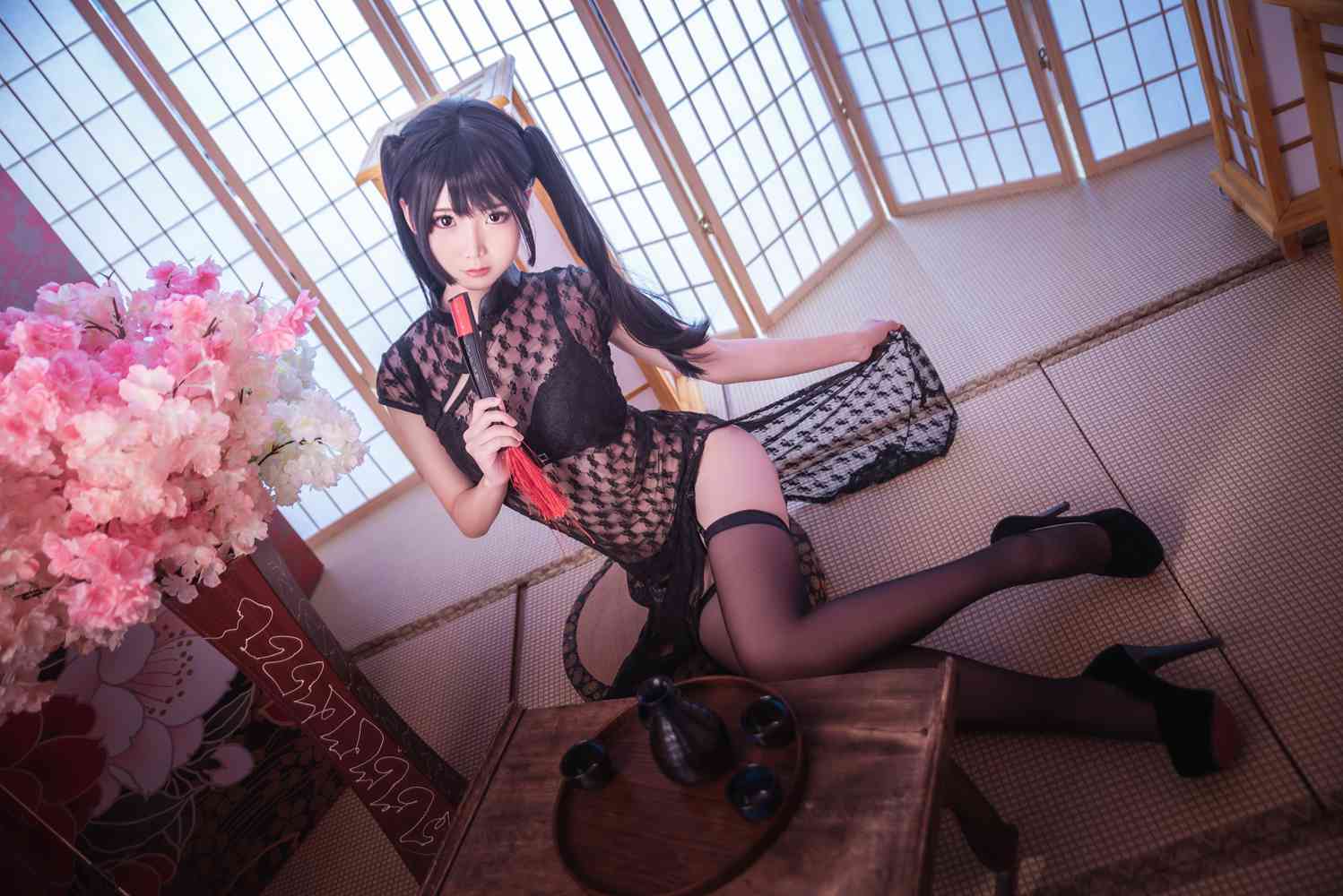 网荭Coser@面饼仙儿 黑丝情趣旗袍 在现浏览第3张