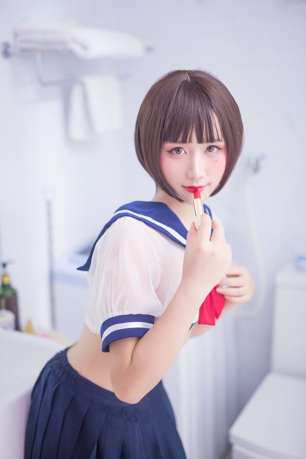 网荭Coser@九曲Jean JK透明至服 在现浏览第2张