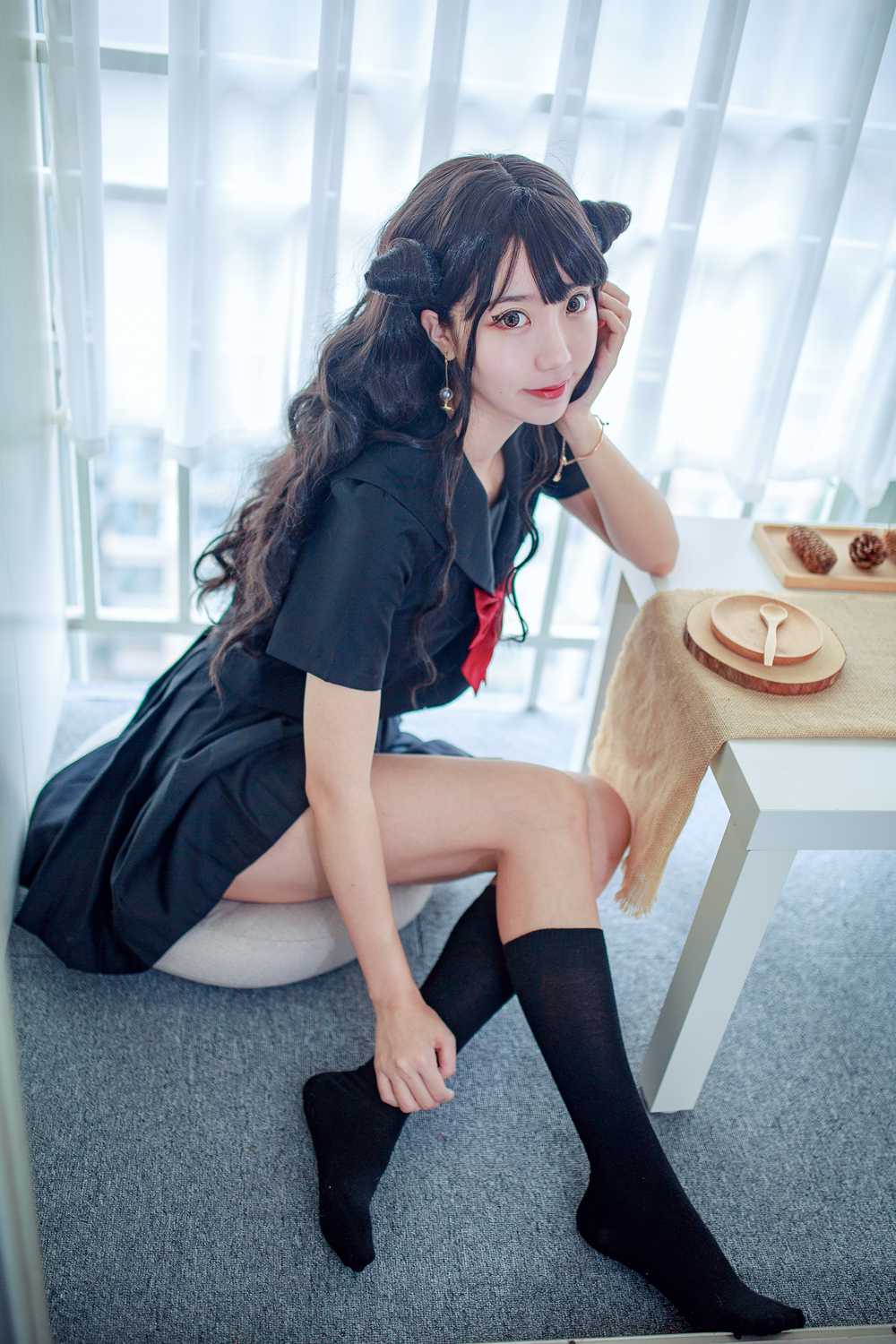 微博红人动漫Coser@黑川 小恶魔JK 在现浏览第5张