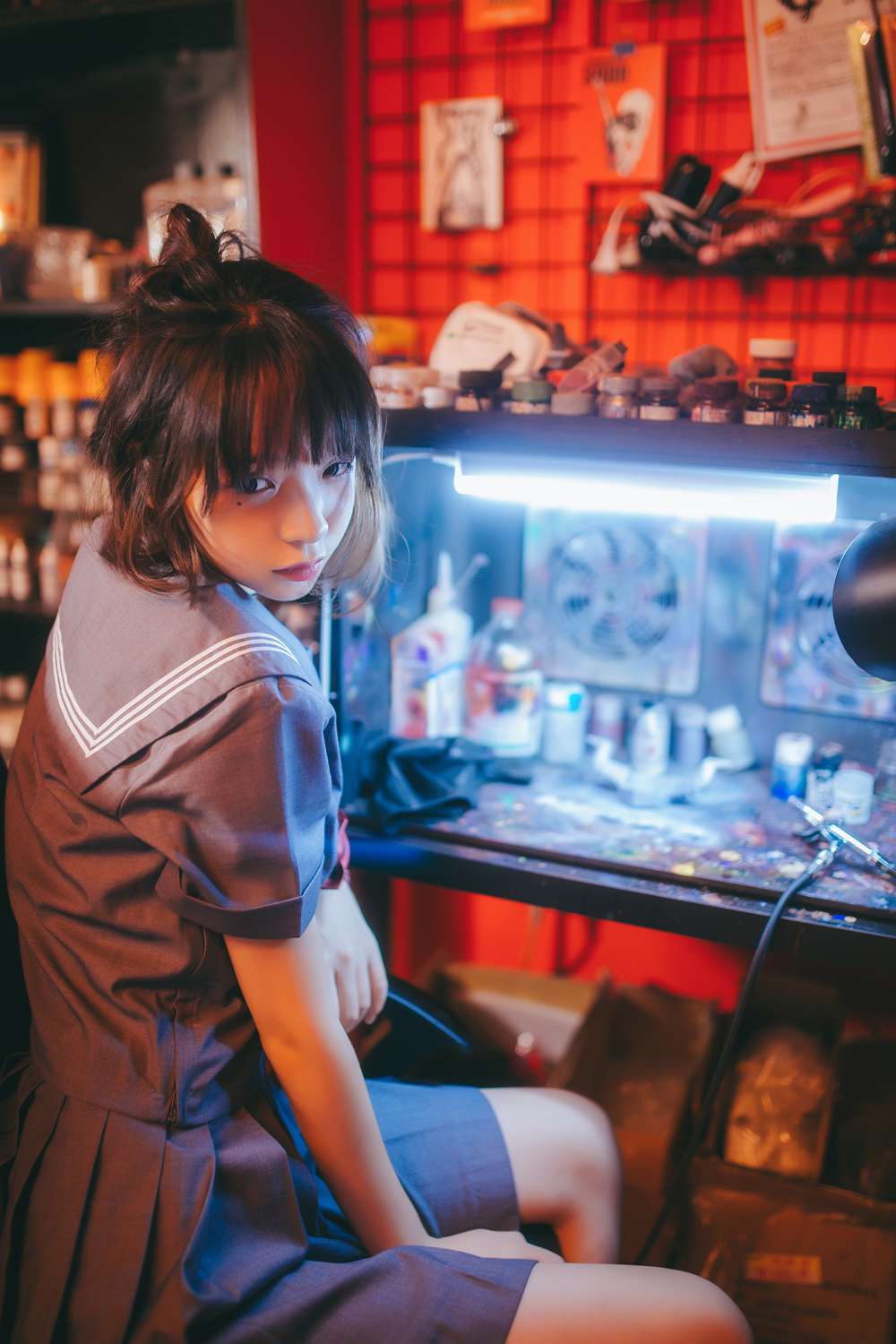 网荭Coser@疯猫ss 暗黑JK 在现浏览第3张