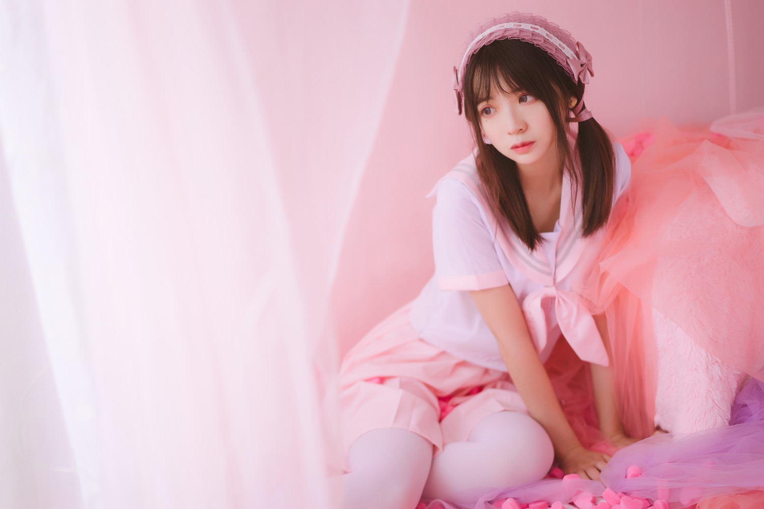 网荭Coser@疯猫ss 丝袜狂想曲(粉) 在现浏览第4张