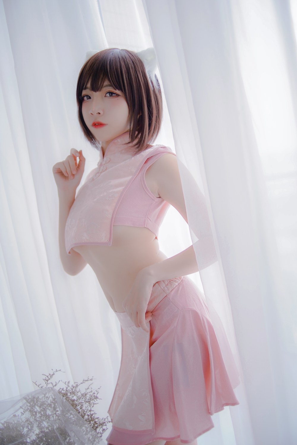 网荭Coser@二佐Nisa 粉旗袍 在现浏览第1张