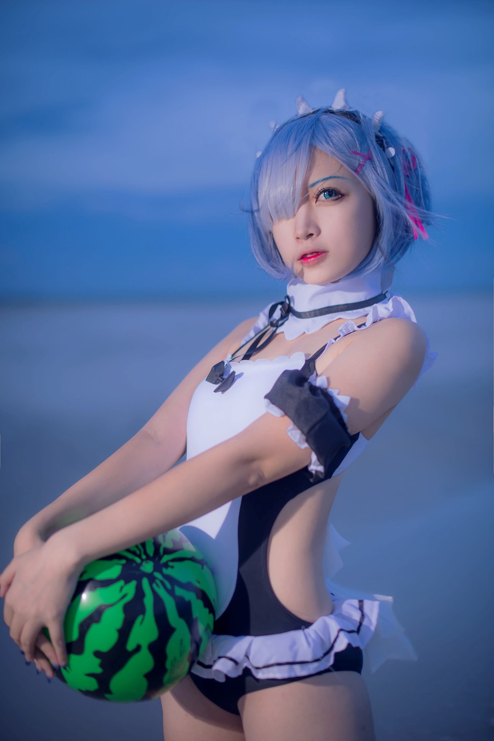 网荭Coser@二佐Nisa 蕾姆泳衣 在现浏览第2张